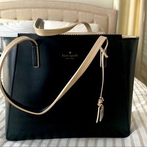 Black Leather Kate Spade Bag